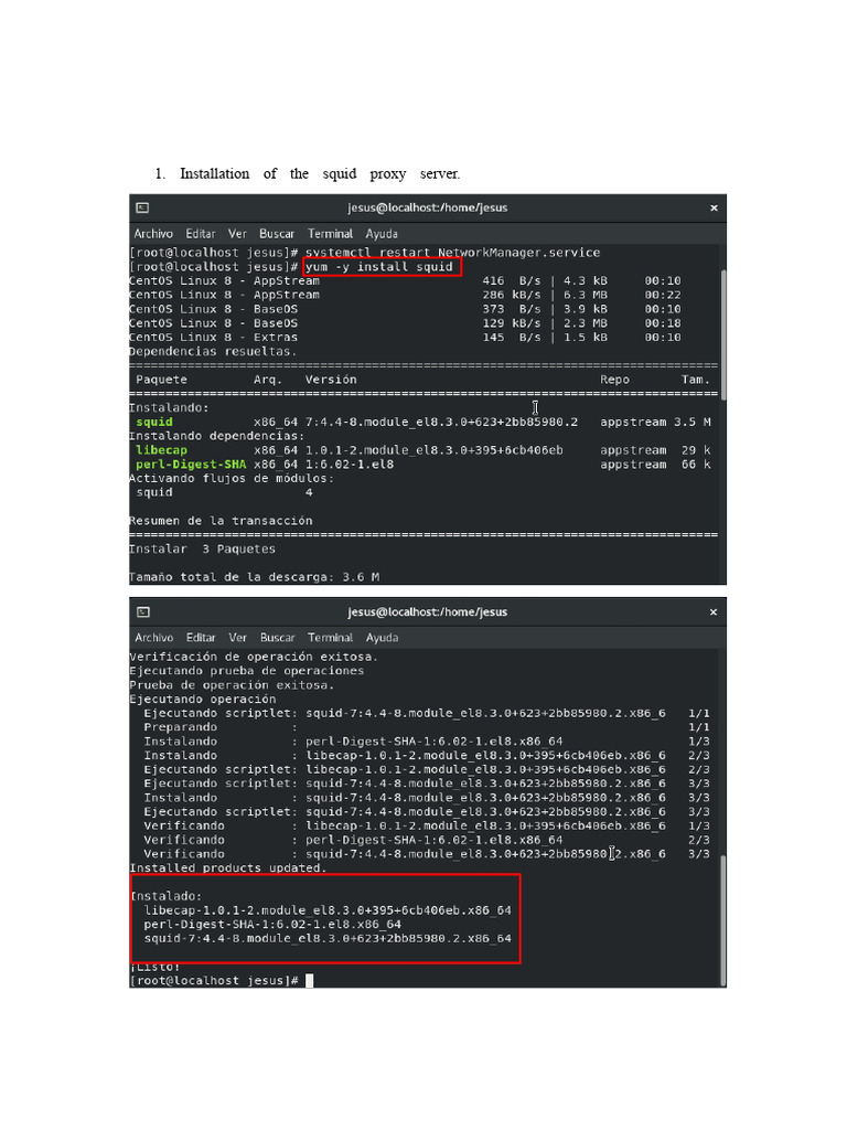 Configure Squid Proxy Server Guide | PDF | Proxy Server | Firewall ...