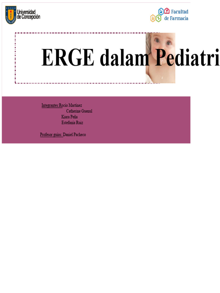 Manajemen ERGE pada Anak dan Bayi | PDF