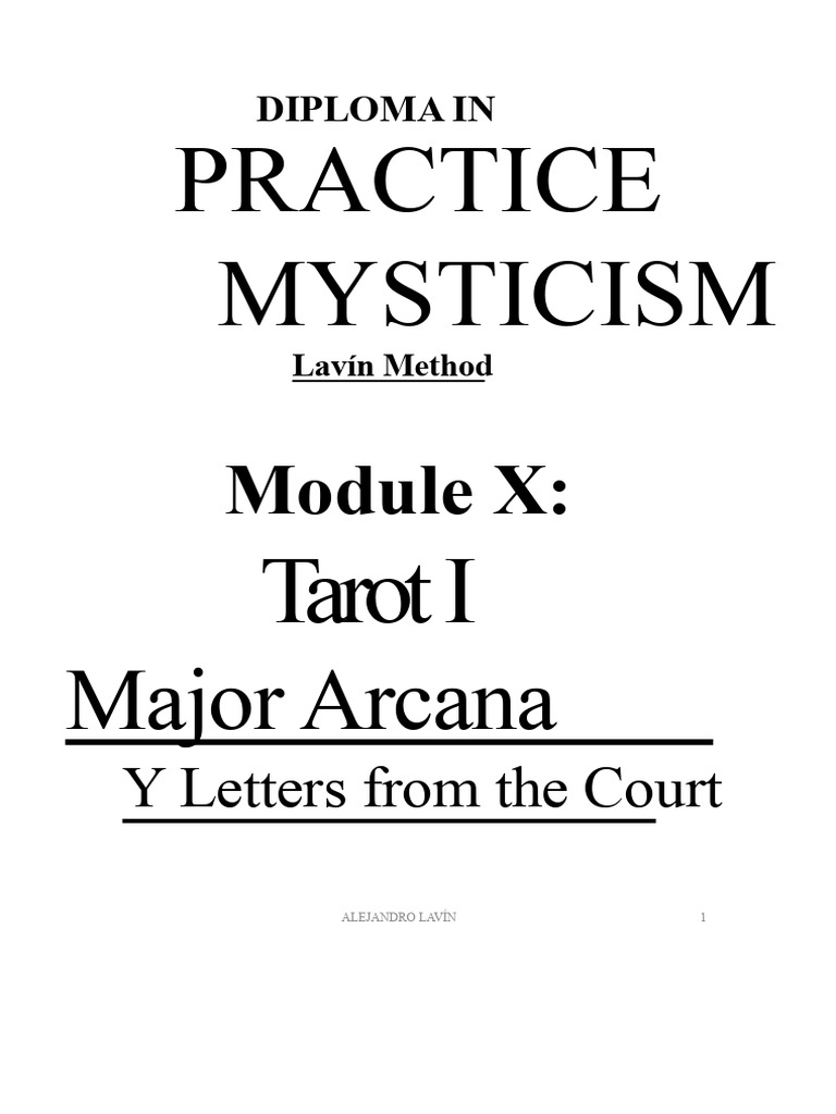 Tarot Major Arcana Overview Guide PDF