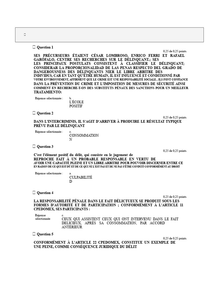 Concepts clés du droit pénal et responsabilité | PDF | Loi | Loi criminelle