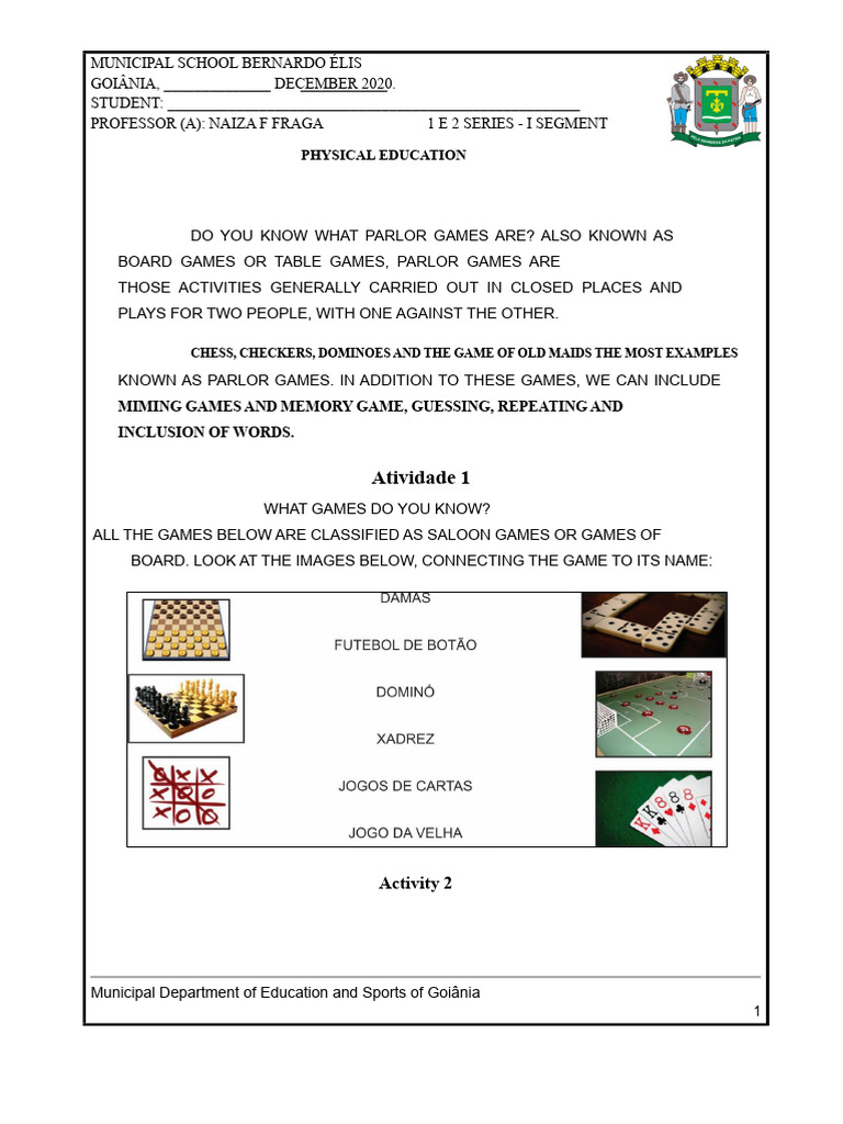 Parlor Games: Fun Activities Guide | PDF