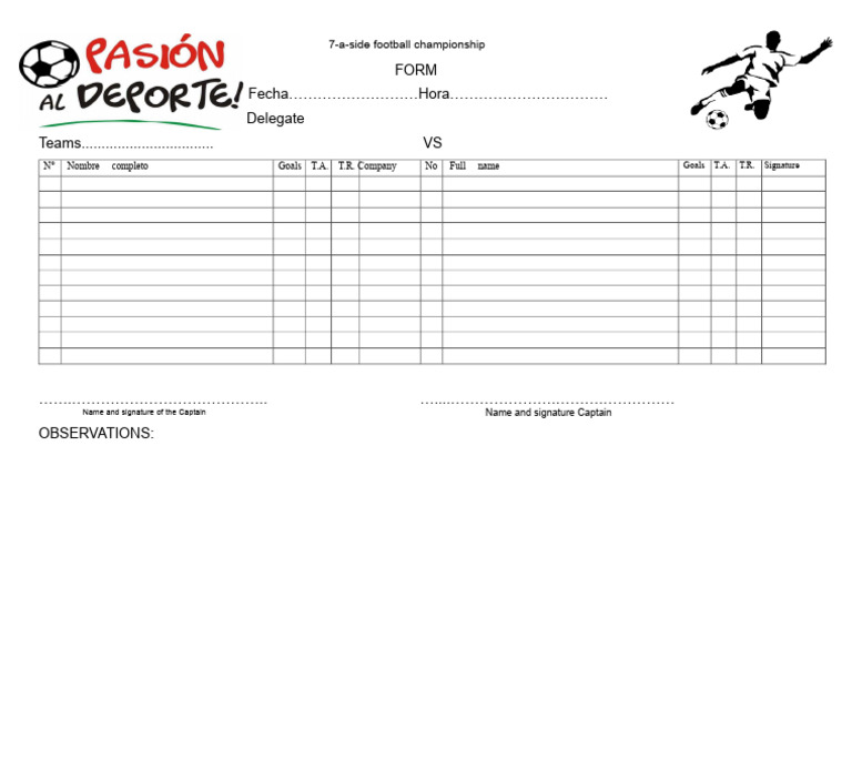 Football 7 Championship Templates | PDF