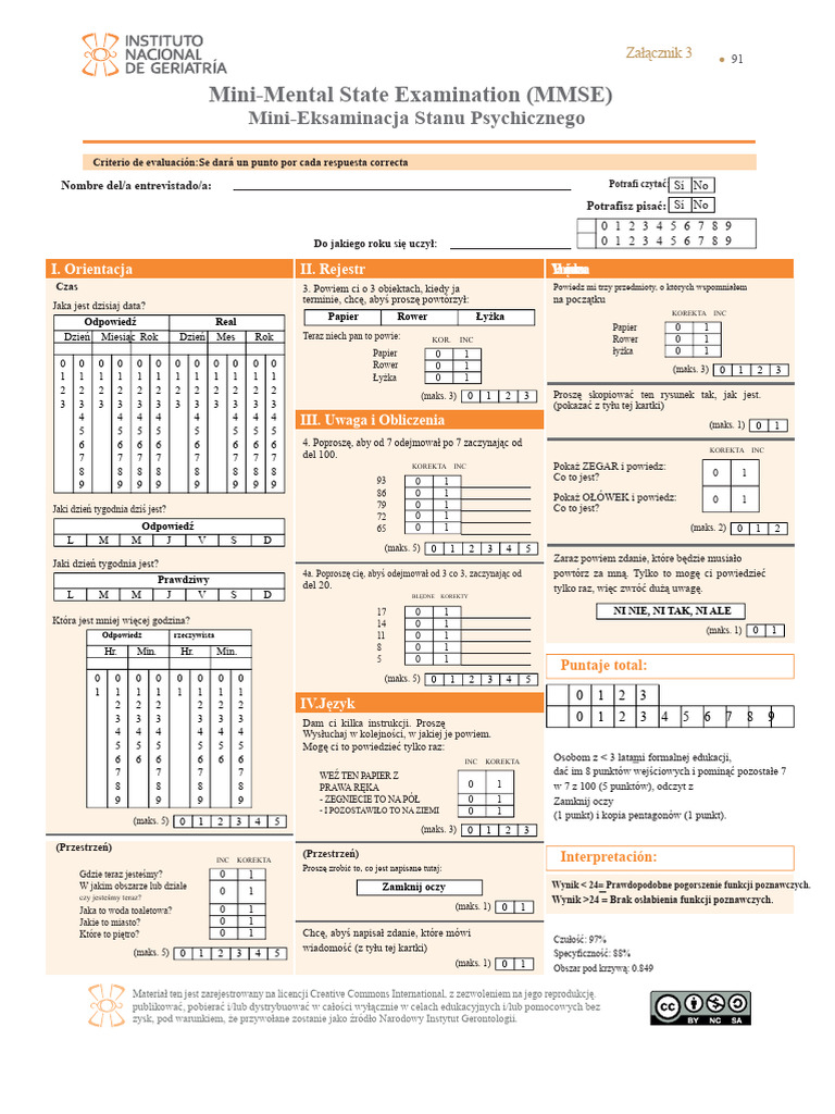 Skala Mini Mental | PDF