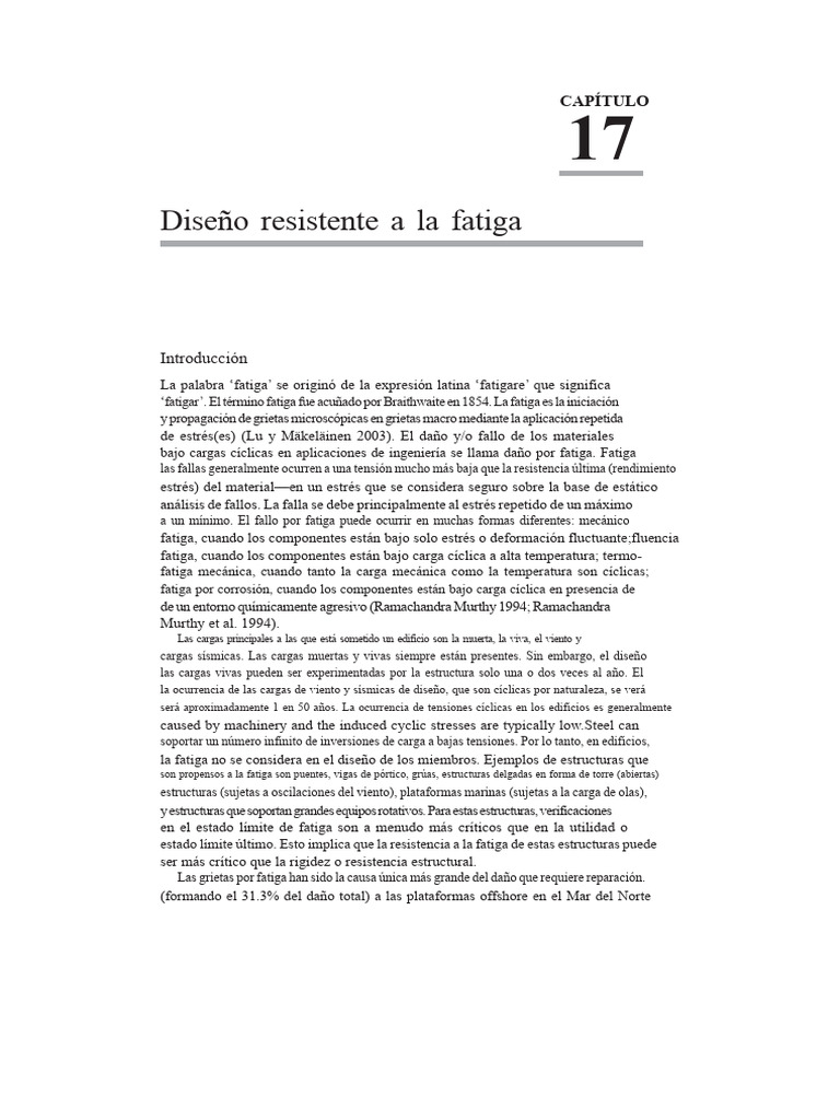 Diseño de Resistencia A La Fatiga Del Acero | PDF | Fatiga (material ...