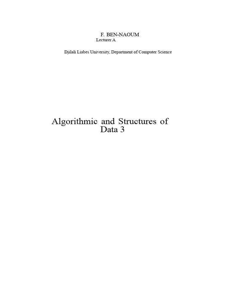 Advanced Algorithms and Data Structures | PDF | Time Complexity | Logarithm