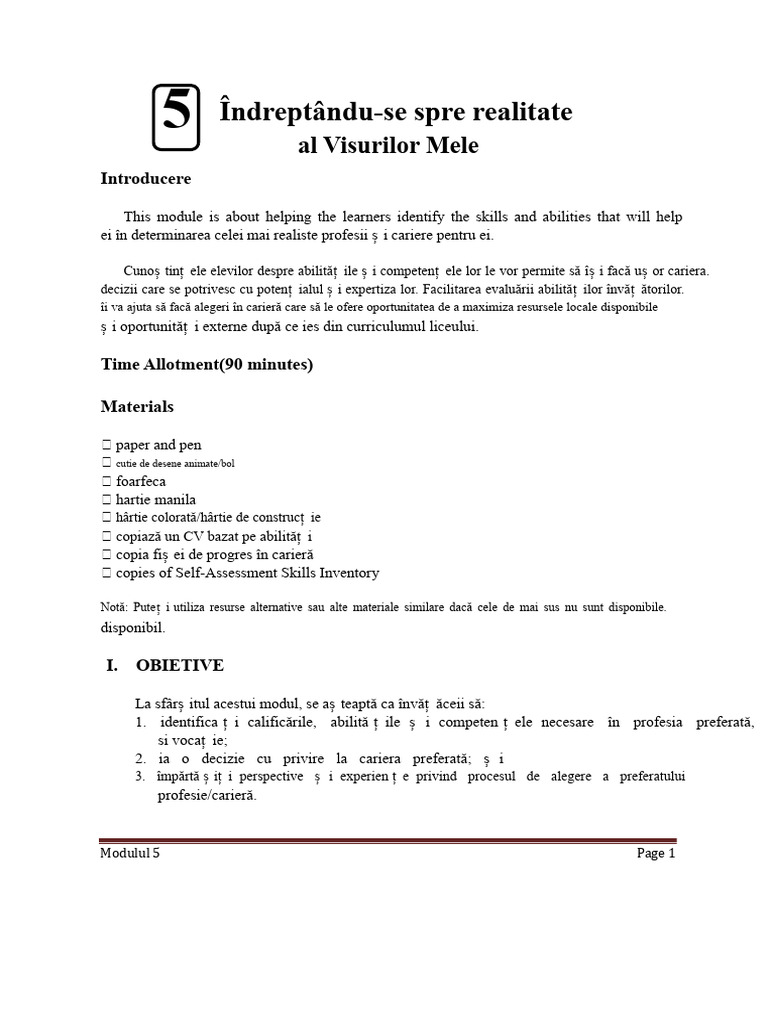 Modulul 5 CGP | PDF