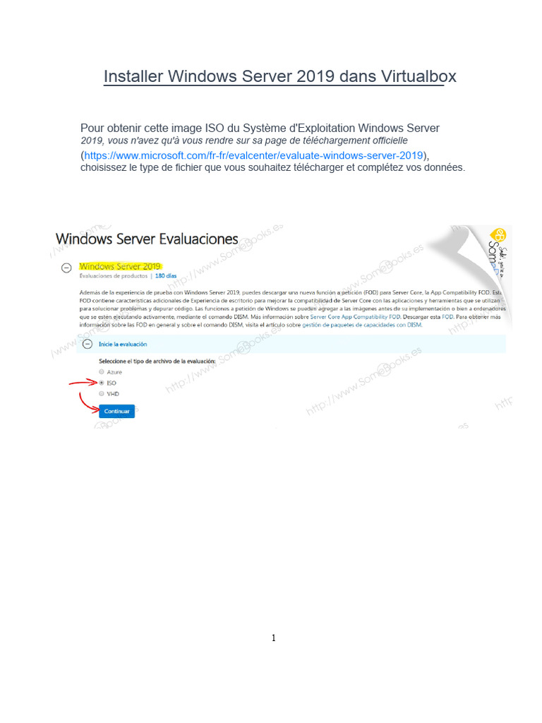 Installer Windows Server 2019 sur VirtualBox | PDF | Serveur ...