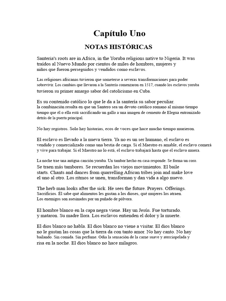 Capítulo Uno | PDF
