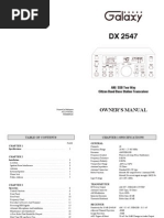 Galaxy Owners Manual DX2547