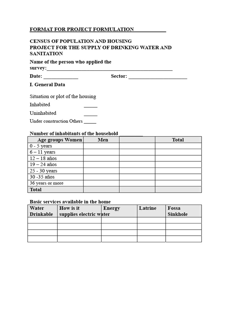 Water Supply and Sanitation Survey Guide | PDF | Sanitation | Water