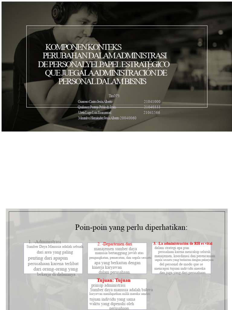 Komponen Konteks Yang Berubah Dalam Manajemen | PDF