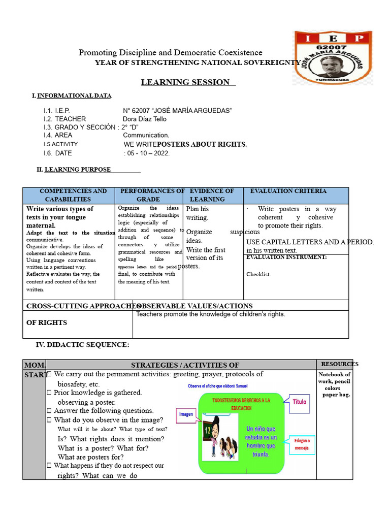 Session 05 - 10 We Write Posters About Rights | PDF | Communication ...