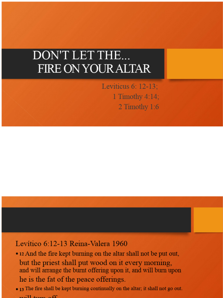 Keep the Fire of the Holy Spirit Burning | PDF | Book Of Genesis | Jesus