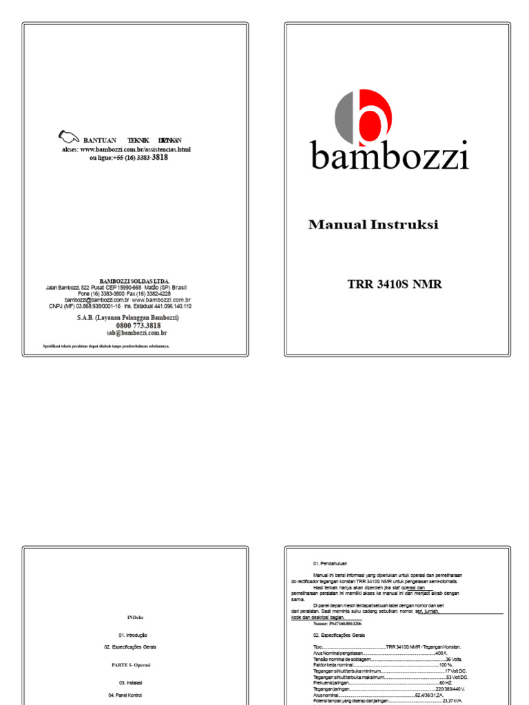 Manual TRR 3410S NMR untuk Pengelasan | PDF