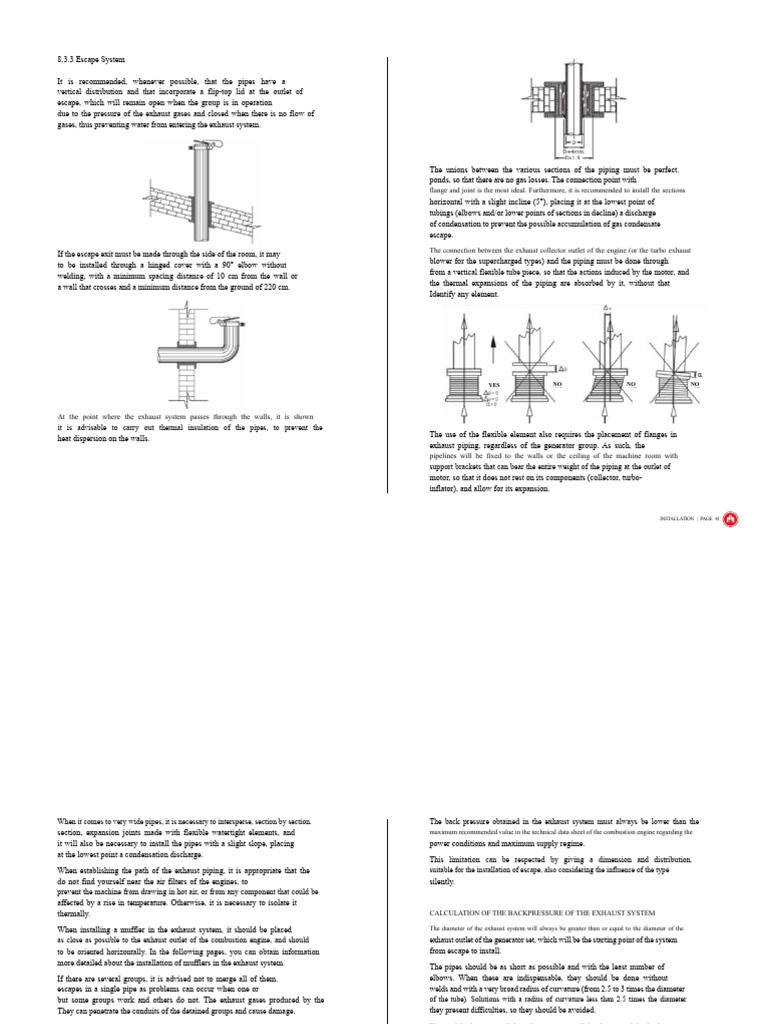 Exhaust System Installation Guidelines | PDF | Pipe (Fluid Conveyance ...