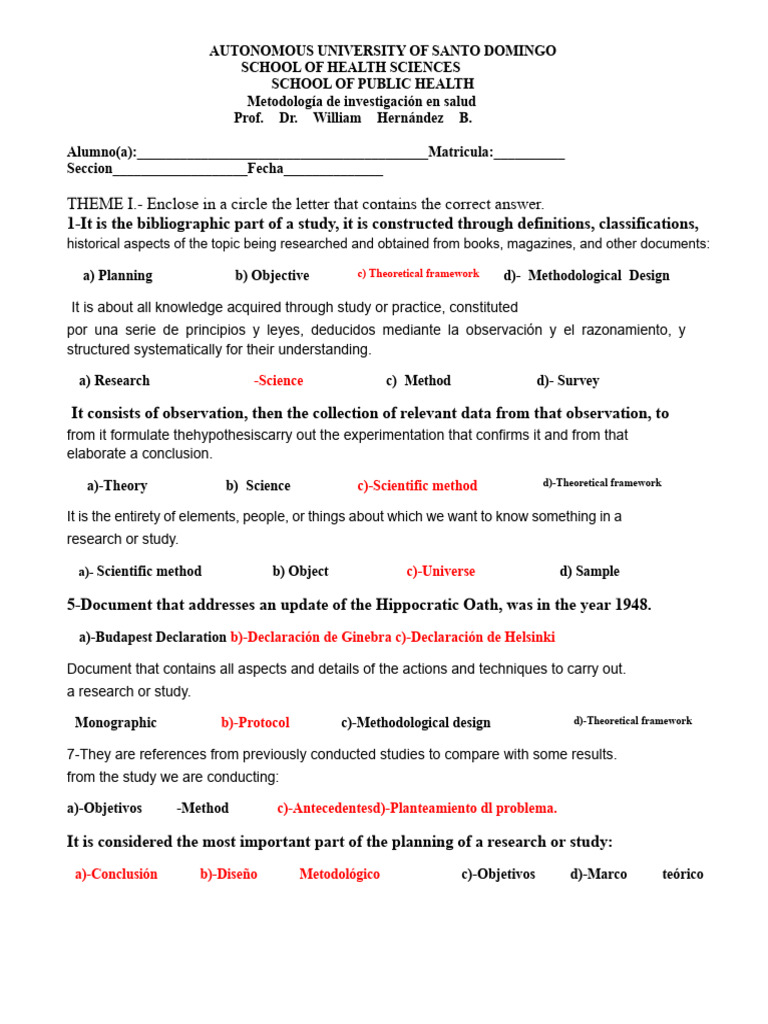 Exam Review | PDF | Methodology | Sampling (Statistics)