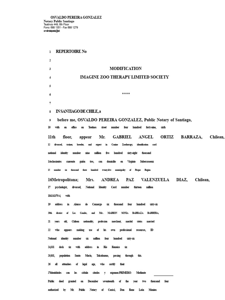 Minutes Modification Limited Liability Company | PDF | Common Law ...