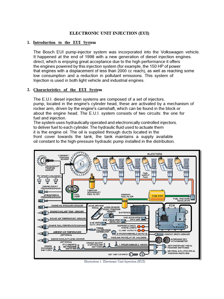 Overview of Electronic Unit Injection (EUI) | PDF | Fuel Injection | Valve