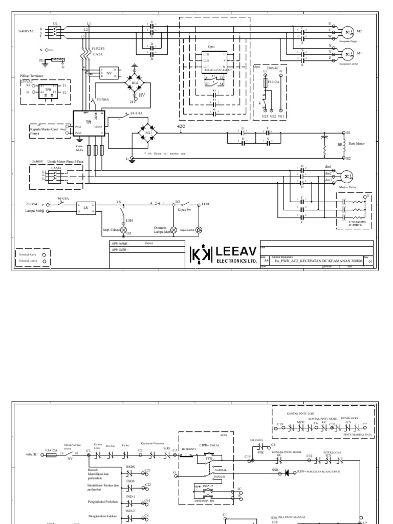 Kontrol Motor Pintu Otomatis 3 Fasa | PDF