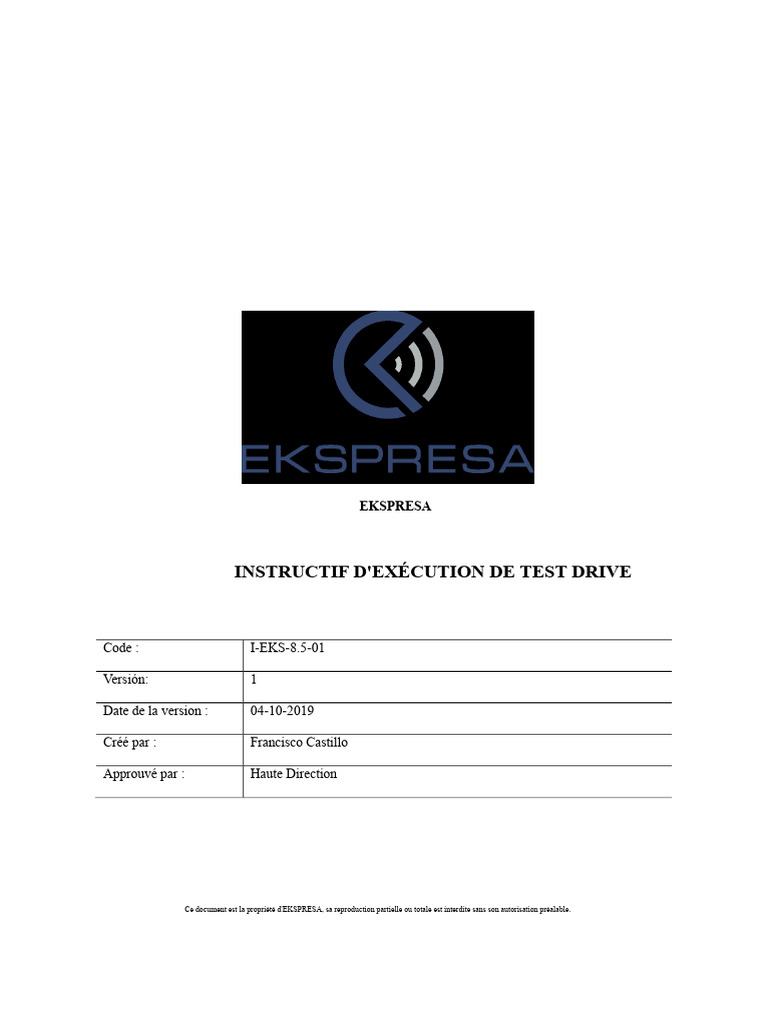 Guide de Test Drive EKSPRESA | PDF | LTE (Télécommunication) | GSM