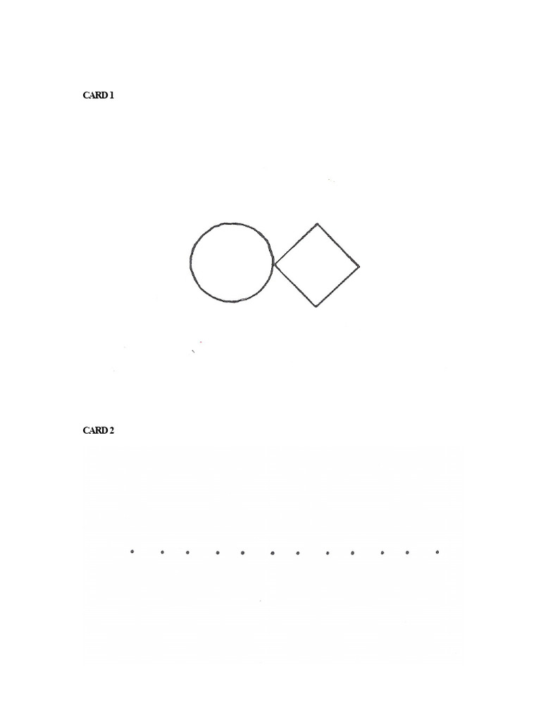 Bender Test - Cards | PDF