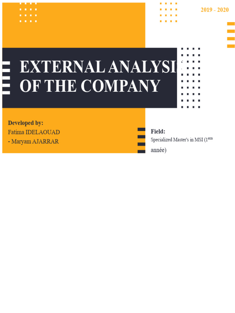 Presentation - External Analysis | PDF | Supply Chain | Coffee