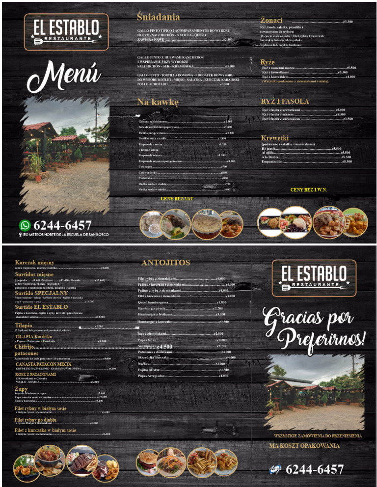 Menu Stajnia | PDF