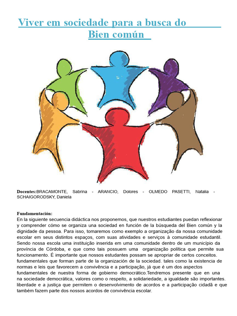 Viver em Sociedade e o Bem Comum | PDF | Constituição | Sociedade