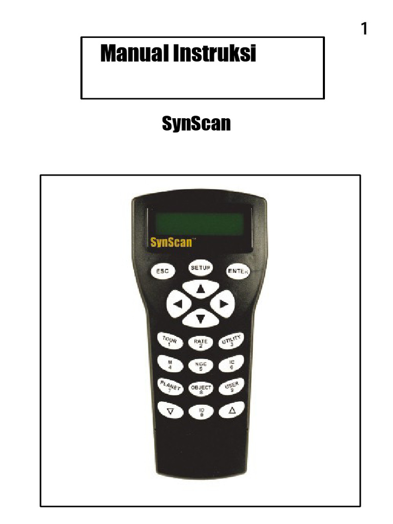 Panduan Lengkap Penggunaan SynScan | PDF