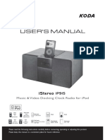 KODA iStereo Ip915 Manual