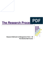 The Research Process: Research Methods For Management (Term - III) Prof - Namita Nath Kumar