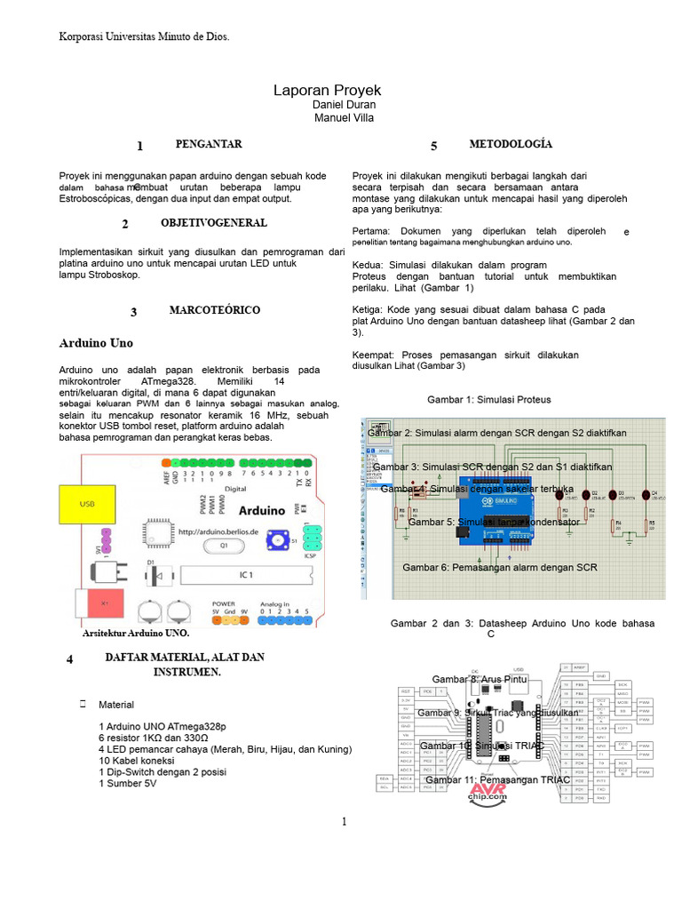 Proyek Arduino: Urutan Lampu Stroboskop | PDF
