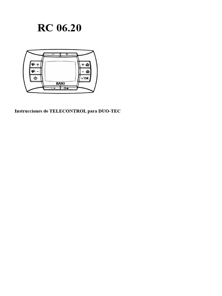 Instrucciones Kit Control Remoto RC06 | PDF | Electrónica | Termostato