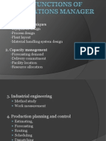 Production Planning and Control Techniques for Manufacturing Operations