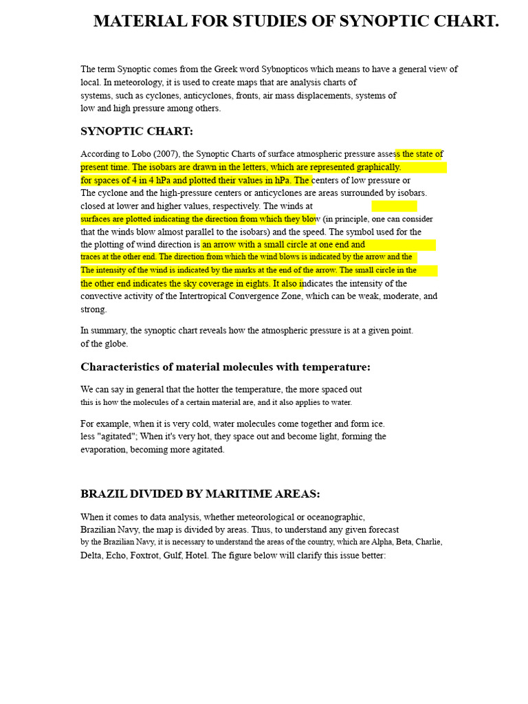 Synoptic Letter Material - DOUGLAS - 01 | PDF | Atmosphere Of Earth ...