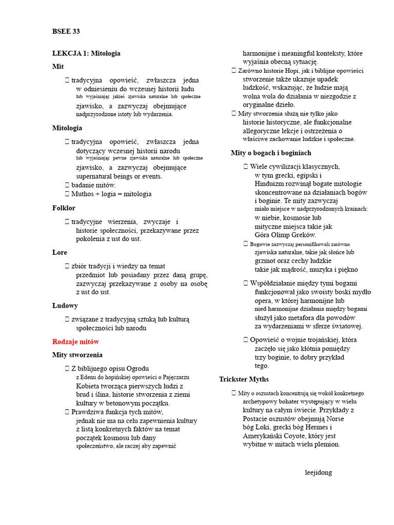 BSEE33 - Lekcja 1-4 | PDF