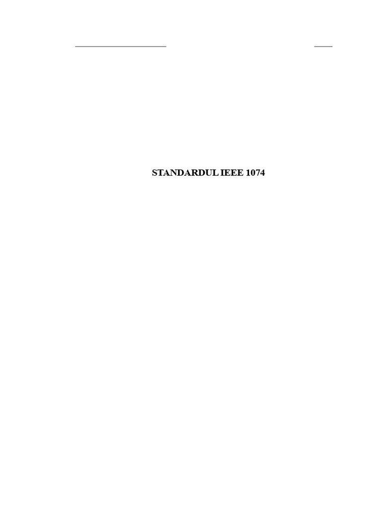03 - Document Standard IEEE 1074 PDF | PDF