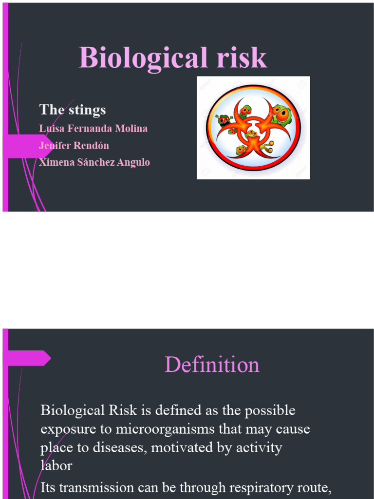 Biological Risk From Stings | PDF | Medicine | Diseases And Disorders