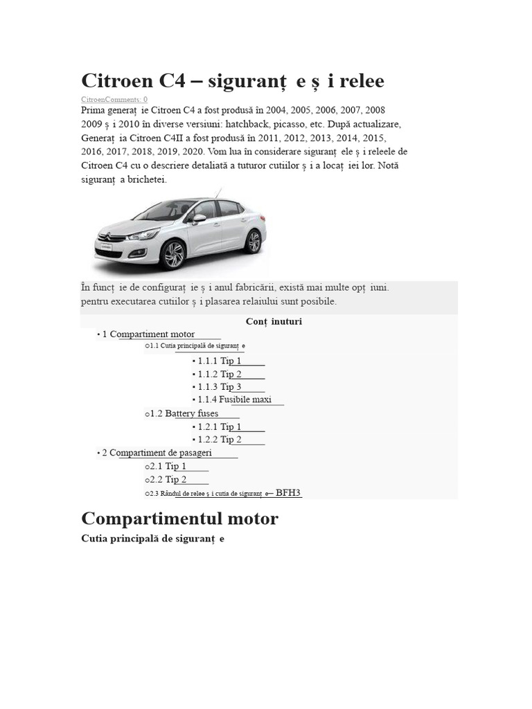 Citroën C4 | PDF