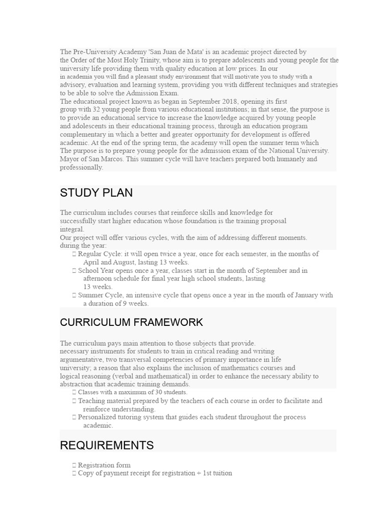 Academic Plan | PDF | Learning | Cognition