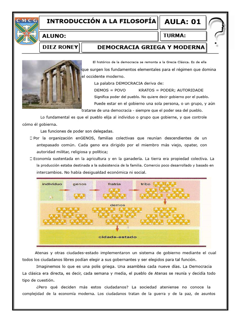 Historia de la Democracia en Grecia | PDF | Democracia | Ideologías ...