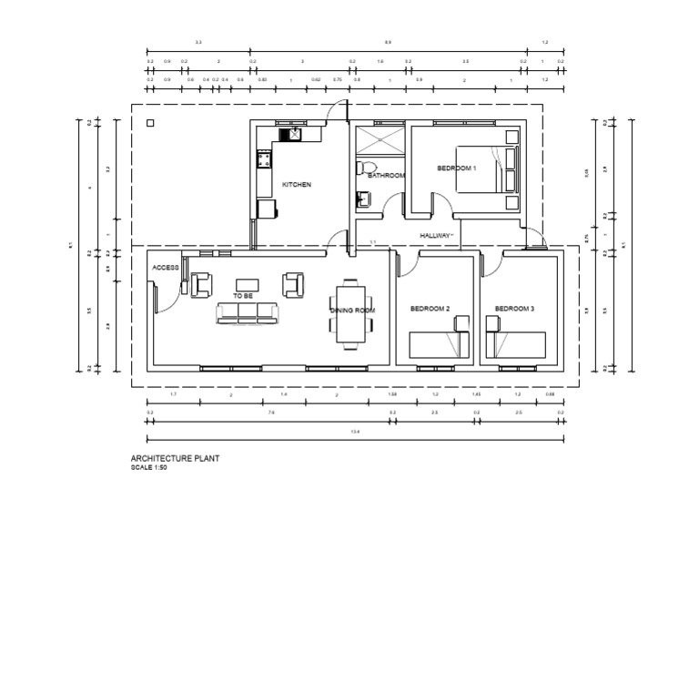 90 m2 Plan | PDF