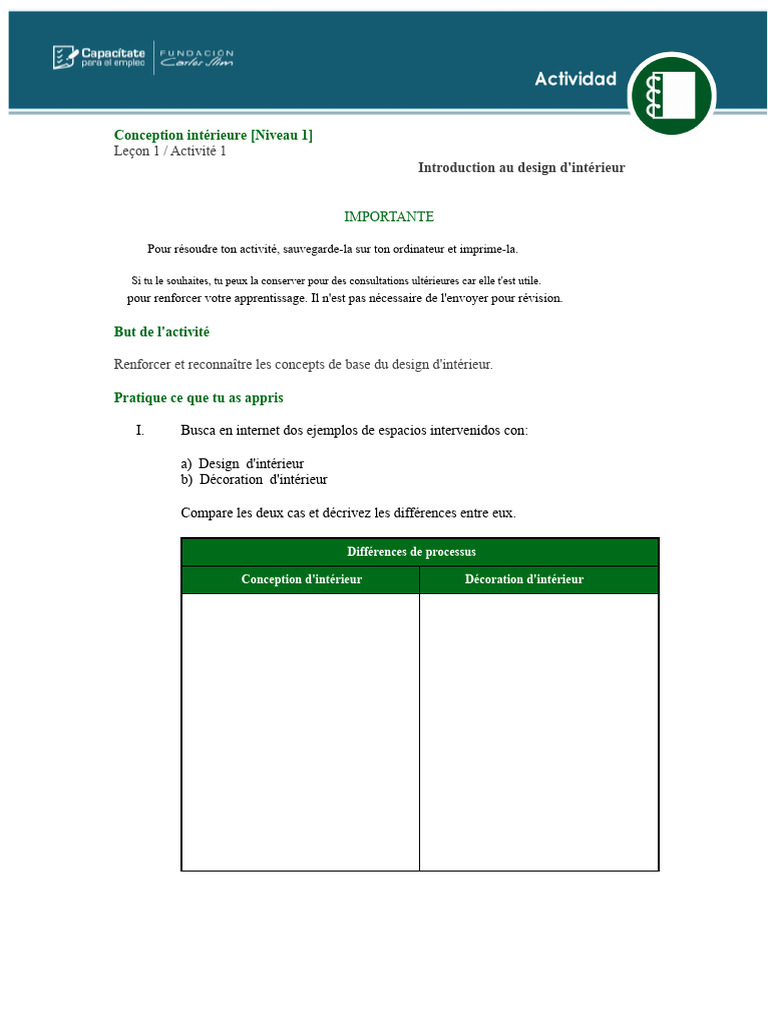 Introduction au design d'intérieur | PDF | Conception | Dessin