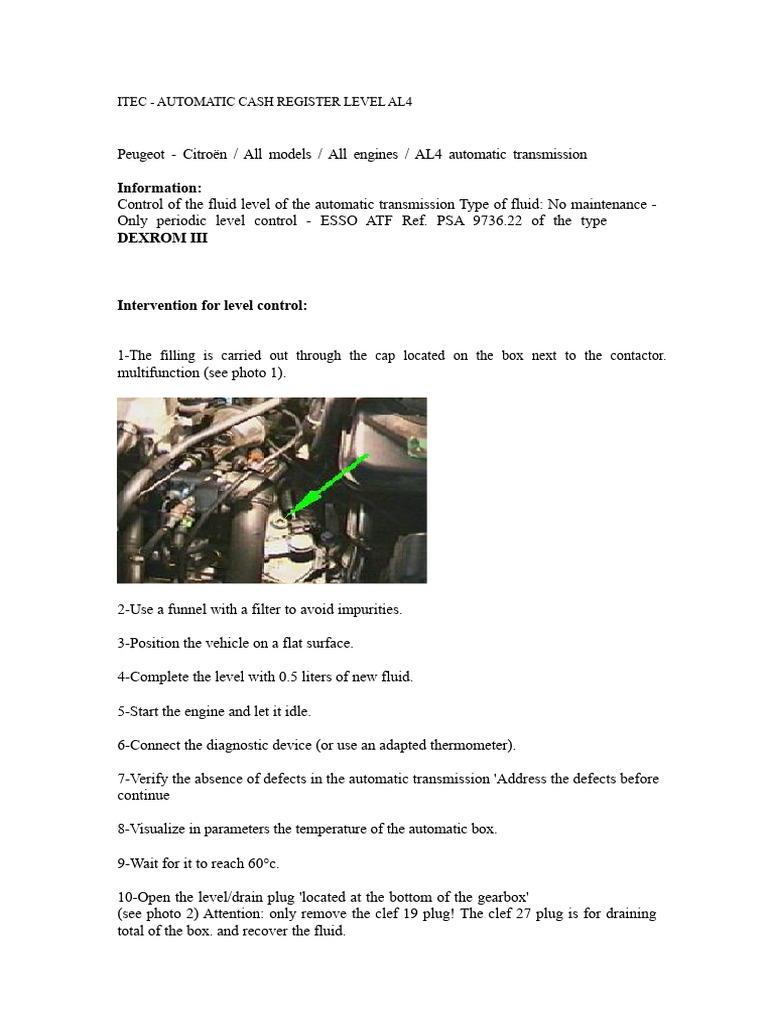 AL4 Automatic Transmission Fluid Control | PDF | Valve | Leak