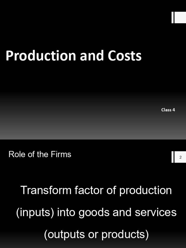 Understanding Production and Costs | PDF | Production Function | Long ...