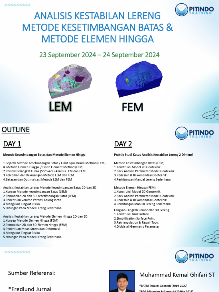 Analisis Kestabilan Lereng Dengan MKB Dan MEH | PDF