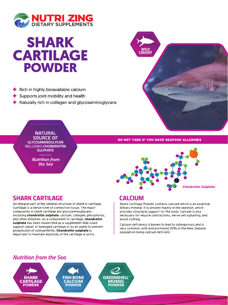 Info Sheet Shark Cartilage Powder | PDF