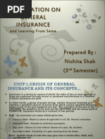 Download Presentation on General Insurance by Nishita Shah SN95645574 doc pdf