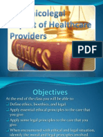 Applying Ethical and Legal Principles in Healthcare