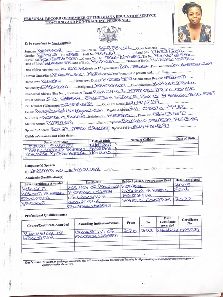 Donkor Perpetual | PDF